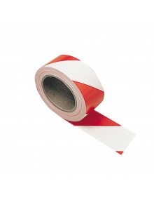 Adhesive Hazard Warning Tape -  Red & White Site Products